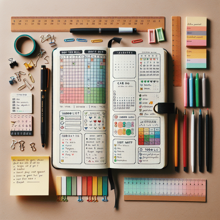 how to organize a bullet journal for beginners
