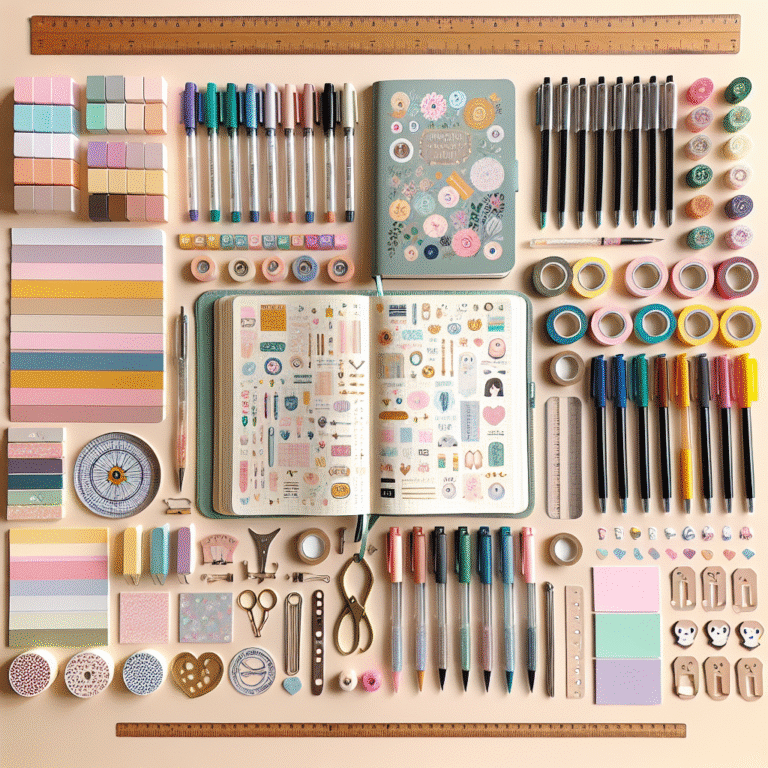 bullet journal accessories for beginners