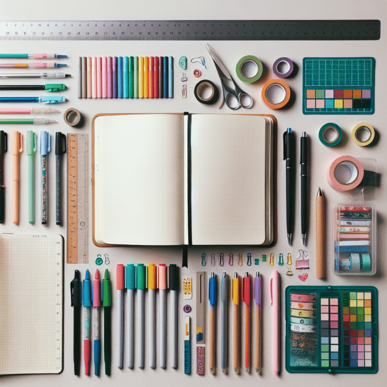 tools for creative bullet journal spreads