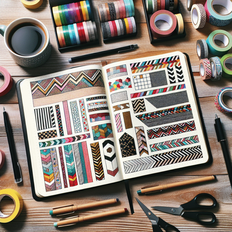 washi tape ideas for bullet journals