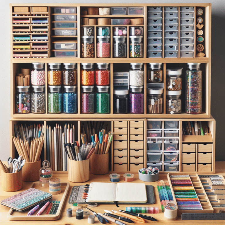 bullet journal storage ideas for supplies