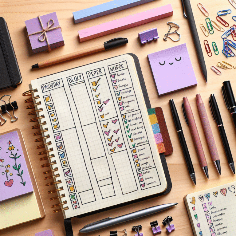 how to use a bullet journal for productivity