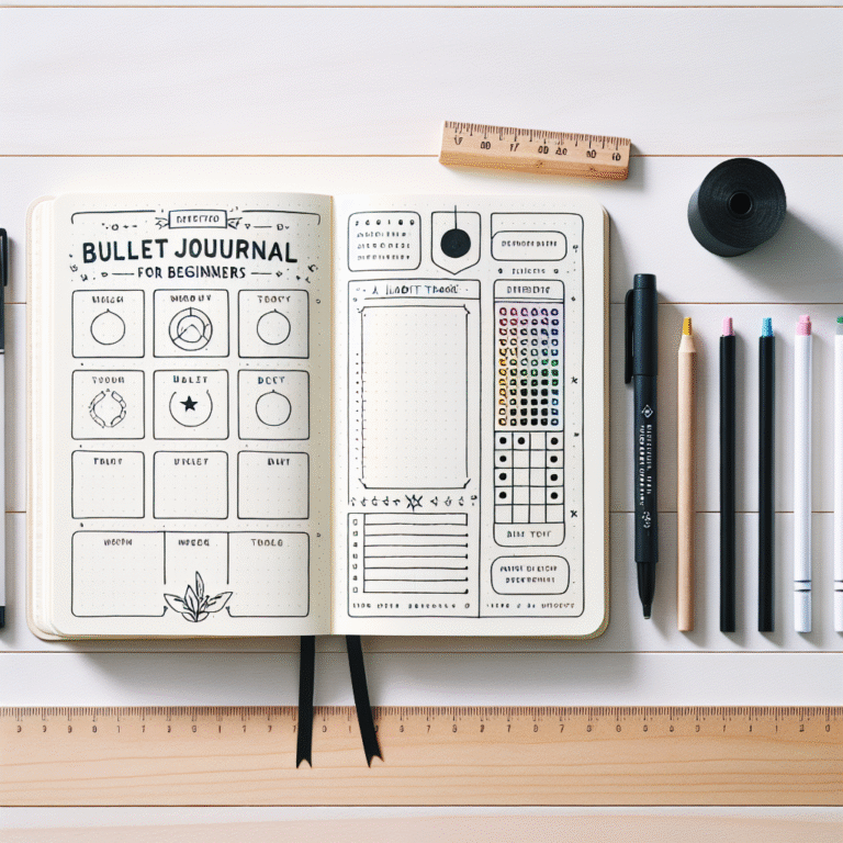 easy bullet journal setup for beginners