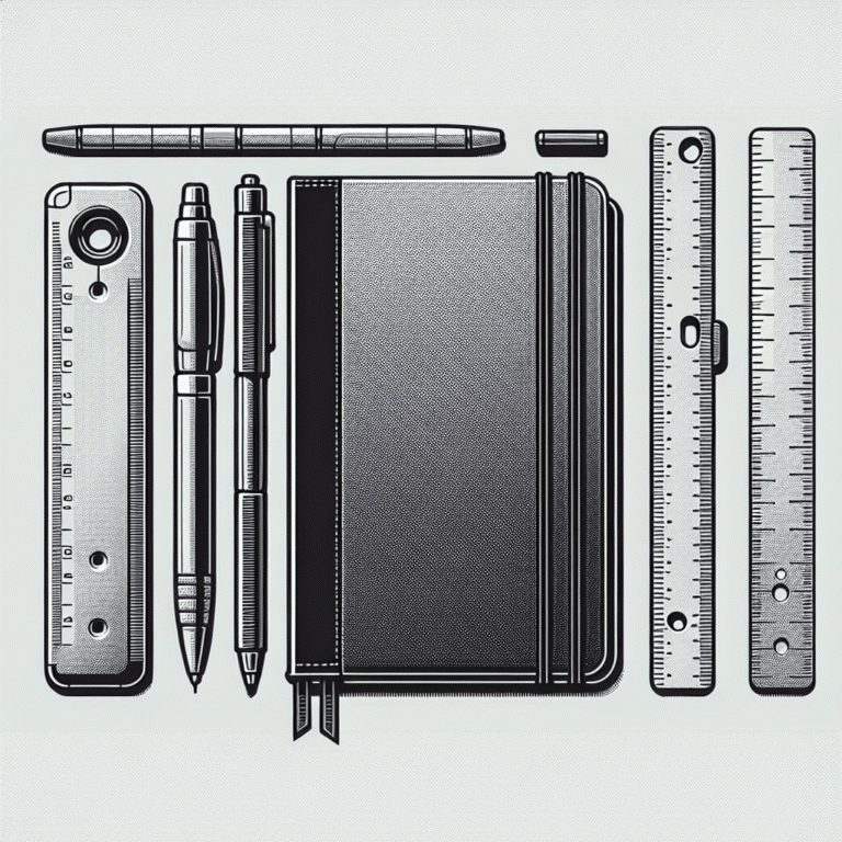 essential tools for minimalist bullet journals