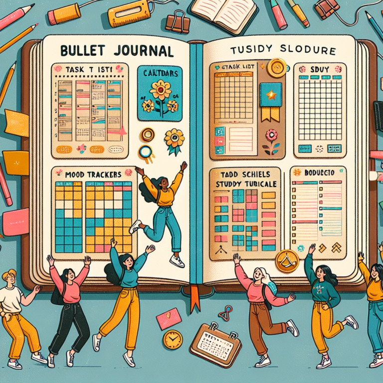 student-friendly bullet journal layouts to boost productivity
